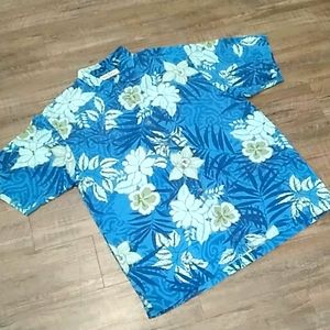 ⭐ flaws tommy bahama silk buttonup Hawaiian shirt